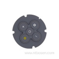 Custom circular controller buttons waterproof rubber keys